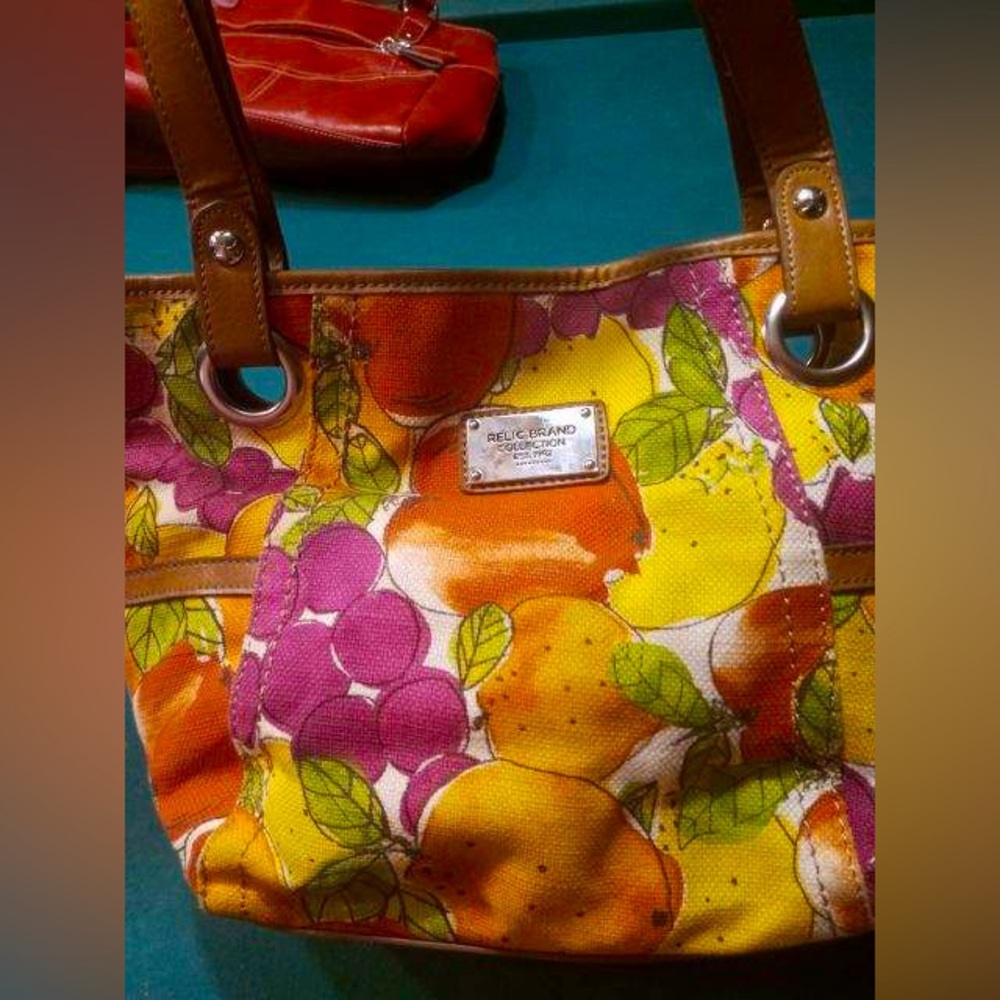 Relic by Fossil fruity canvas handbag